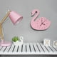 thumbnail image 4 of 1 reloj de pared de madera con forma de cisne, silencioso, para dormitorio infantil, sin batería., 4 of 7