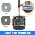 thumbnail image 4 of KZKR Spin Mop and Bucket Set with Self Separation Dirty and Clean Water System, Self Wringing 360° Rotating Square Mop-Head for Hardwood Tile Marble Floors, 4 of 8