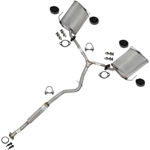 Northeastern Exhaust | Stainless Steel Complete Exhaust System Kit Compatible for Subaru Forester 2009–2013 & Subaru Impreza 2008–2011 2.5L | Wagon | Direct-Fit Replacement