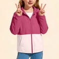 thumbnail image 5 of Posijego Boys Girls Sun Protection Jacket UPF 50+ Long Sleeve Zip up Hooded Outdoor Hiking Fishing Shirts with Pockets, 5 of 8