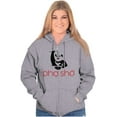 thumbnail image 3 of Funny Food Noodle Pun Pho Sho Panda Zip Up Hoodie Men's Women's Brisco Brands S, 3 of 6