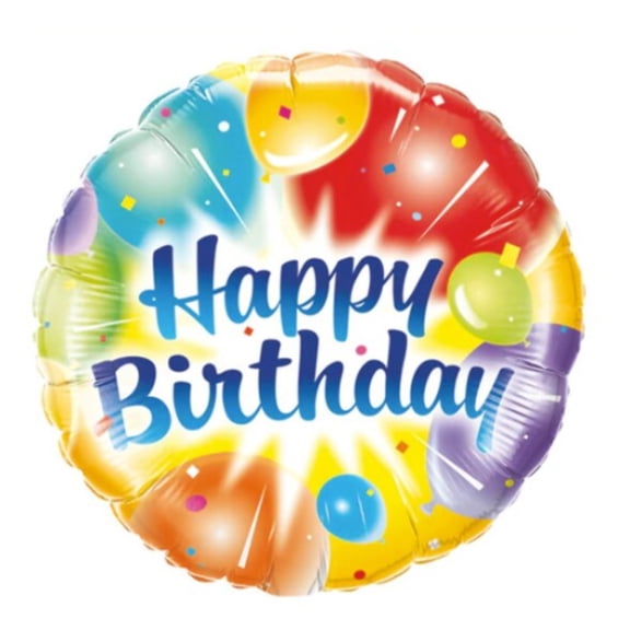 9" BIRTHDAY BALLOONS ABLAZE Mini Shape Balloon (Air-Fill Only) • Party Supplies Decorations Foil Mylar Balloon