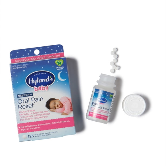 Hyland's Baby Nighttime Oral Pain Relief, 125 tablets