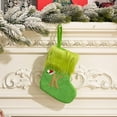 thumbnail image 5 of geerera Green Knit Christmas Stockings, 8 Inch Stocking with Golden Initial, Personalized Holiday Stocking, for Fireplace Mantel, Tree Decoration, 5 of 5