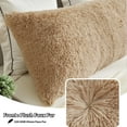 thumbnail image 5 of LIFEREVO Body Pillow Cover with Zipper Closure,Luxury Shaggy Ultra Soft Plush Faux Fur Pillowcase 20"x54" for Bed Couch,Microfiber Long Pillowshams for Adults Pregnant Women/Mother/Wife(Camel), 5 of 6