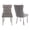 Gray, variant on AOOWOW High-End Tufted Velvet Dining Chair Set of 2, Black Chrome, Solid Wood with Chrome Stainless Steel Legs and Nailhead Trim