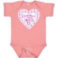 thumbnail image 3 of Inktastic Grandma's Sweetie Pie with Pink Hearts Boys or Girls Baby Bodysuit, 3 of 5