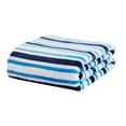 thumbnail image 5 of Your Zone, Blue Stripes XL Oversized Throw Blanket, 72 x 50 inches, Great for a Kids Bedroom, Super Soft and Cozy, 5 of 5