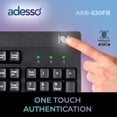 thumbnail image 2 of Desktop Keyboard with Finger Print Reader, 2 of 9