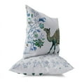 thumbnail image 3 of Camel Flower Throw Pillow in Gray 20 x 20, 3 of 5