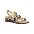 thumbnail image 1 of KAREN SCOTT Womens Gold Mixed Media Cushioned Xeena Round Toe Wedge Slip On Slingback Sandal 10 M, 1 of 4