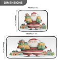 thumbnail image 3 of 2-Piece Kitchen Rugs Set Non-Slip Mats Carpet Floor for Kitchen, Bathroom (19.7"x27.6" & 19.7"x47.2") Santa Claus Holding Gifts, 3 of 7