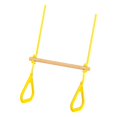 thumbnail image 1 of jinwen Swing Bar with Gymnastic Rings Adjustable for Family Fun Get Togethers Games yellow, 1 of 9
