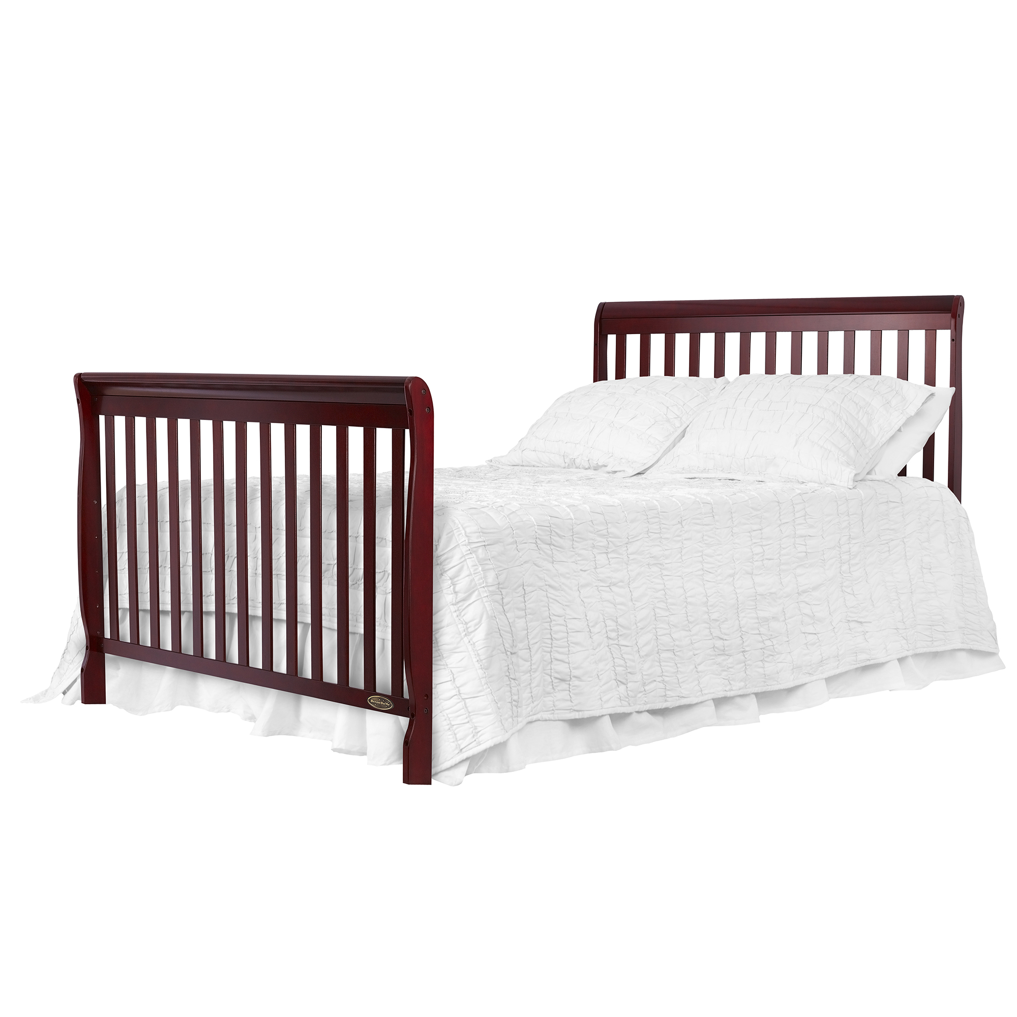 Dream On Me Ashton 5-in-1 Convertible Crib, Cherry, Greenguard Gold and JPMA Certified - image 3 of 15