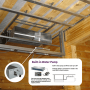 Cooper & Hunter 12000 BTU 230V Slim Ducted Mini Split Heat Pump Air Conditioner 16ft Kit Cover 550 Sq Ft
