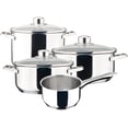 thumbnail image 1 of Bateria Cocina Magefesa Acero Inoxidable Ollas Dux 7 Pzas plateado 1, 1 of 4