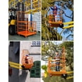 thumbnail image 6 of Forklift Safety Cage,1800LBS Capacity Forklift Man Basket Work Platform with Guardrail and Safety Lock for 1-3 People,2 Wheels with Brakes and 2 Wheels Without Brakes, 6 of 7
