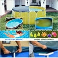 thumbnail image 3 of ShadeMart Customize Size 19' Premium Plus Round Blue Winter Swimming Pool Cover Tarp Safety Heavy Duty, Waterproof, UV Resistant ( Cover Size: 23' /4 f t.Overlap) ●We Customize Size●, 3 of 5