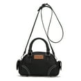 thumbnail image 5 of Wrangler Small Crossbody Purses for Women Boston Barrel Bag Mini Top Handle Bags with Crossbody Strap, Black, 5 of 7