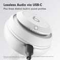 thumbnail image 5 of Beats Studio Pro - Wireless Bluetooth Noise Cancelling Headphones - Personalized Spatial Audio, USB-C Lossless Audio, Apple & Android Compatibility, Up to 40 Hours Battery Life - Matte White, 5 of 5