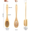 thumbnail image 2 of Bath Shower Brush Long Handle Back Scrubber Body Exfoliator with Soft and Firm for Wet Dry Skin Brushing, 2 of 7
