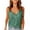 Green, variant on Mrat Summer Tank Tops Women's Fashion Sleeveless Lace Color V-Neck Blouse Summer Tank Tops S-460 Dark Gray XL