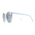 thumbnail image 3 of Girls Plastic Unicorn Charm Thin Plastic Round Horn Rim Sunglasses Blue, 3 of 4
