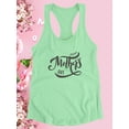 thumbnail image 3 of Mothers Day Noir Lettering Racerback Tank Women -Image by Shutterstock, Female x-Large, 3 of 4