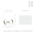 thumbnail image 5 of Koyal Wholesale Wedding Day Gift Cards Set with Envelopes Set of 12, Geometric Greenery, 5 of 5