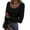 #001-Black, variant on TQWQT Long Sleeve Shirts for Women Scoop Neck Ribbed Knit Tshirts Tight Casual Basic Tee Trendy Going Out Top Winter Outfits Yellow S