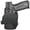 Carbon Fiber Black, variant on Rounded OWB KYDEX Paddle Holster, Springfield XD-M 3.8in 9mm, Right Hand, Black,