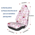 thumbnail image 3 of Fuzoiu Easter Rabbit Print Elastic Car Seat Covers, Seat Cover Protector,Universal Fit Interior Covers for Most Cars,Washable Seat Cover Non Slip for SUV,Sedan,Van, 3 of 5
