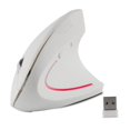 thumbnail image 1 of CHUYI Ergonomic Vertical Wireless Mouse 2.4GHz Optical Mice 800/1200/1600 DPI 6 Buttons for Laptop PC Computer Desktop Notebook-White, 1 of 2