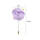 thumbnail image 2 of Ramilletes de Rosa Unique Bargains 12 Pcs para Hombres Ceremonia de Boda Color Lila Claro, 2 of 5