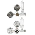 thumbnail image 1 of Garosa CO2 Regulator Aquarium Big Dual Gauge Display with Bubble Counter and Check Valve, CO2 Regulator Aquarium Big Dual Gauge Display, Aquarium Big Dual Gauge Display, 1 of 5
