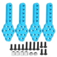 thumbnail image 2 of M Buder Juego de 4 Soportes de Amortiguador de Aleación de Aluminio Placa Base de Montaje Altura Ajustable para Coche RC a Escala 1/10 Crawler SCX10 Azul (5 cm / 2 in), 2 of 9