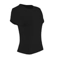 thumbnail image 3 of Playera George para Mujer, Manga Corta Con Escote Redondo Negro Talla CH, 3 of 4