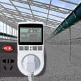 thumbnail image 5 of Termostato digital/calefacción/enfriamiento, enchufe, controlador de temperatura LCD, 230 V para invernadero, granja, controlador de temperatura/termostato de terrario (enchufe), 5 of 5