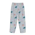 thumbnail image 5 of Naloa Turtles And Shells Print Women’s Ultra-Soft Comfy Pajama Lounge Pants with Pockets & Drawstring, 5 of 8