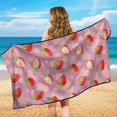 thumbnail image 4 of Garronmavis Cute Strawberry Pattern Car Seat Towel Cover 1 PC Breathable Non-Slip Easy Installation Front Seat Universal Fit for Cars SUVs Trucks Sedans Vans for Post-Workout Outdoor Use, 4 of 9