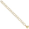 thumbnail image 2 of Primal Gold 14 Karat Yellow Gold Circle Chain Bracelet, 2 of 4