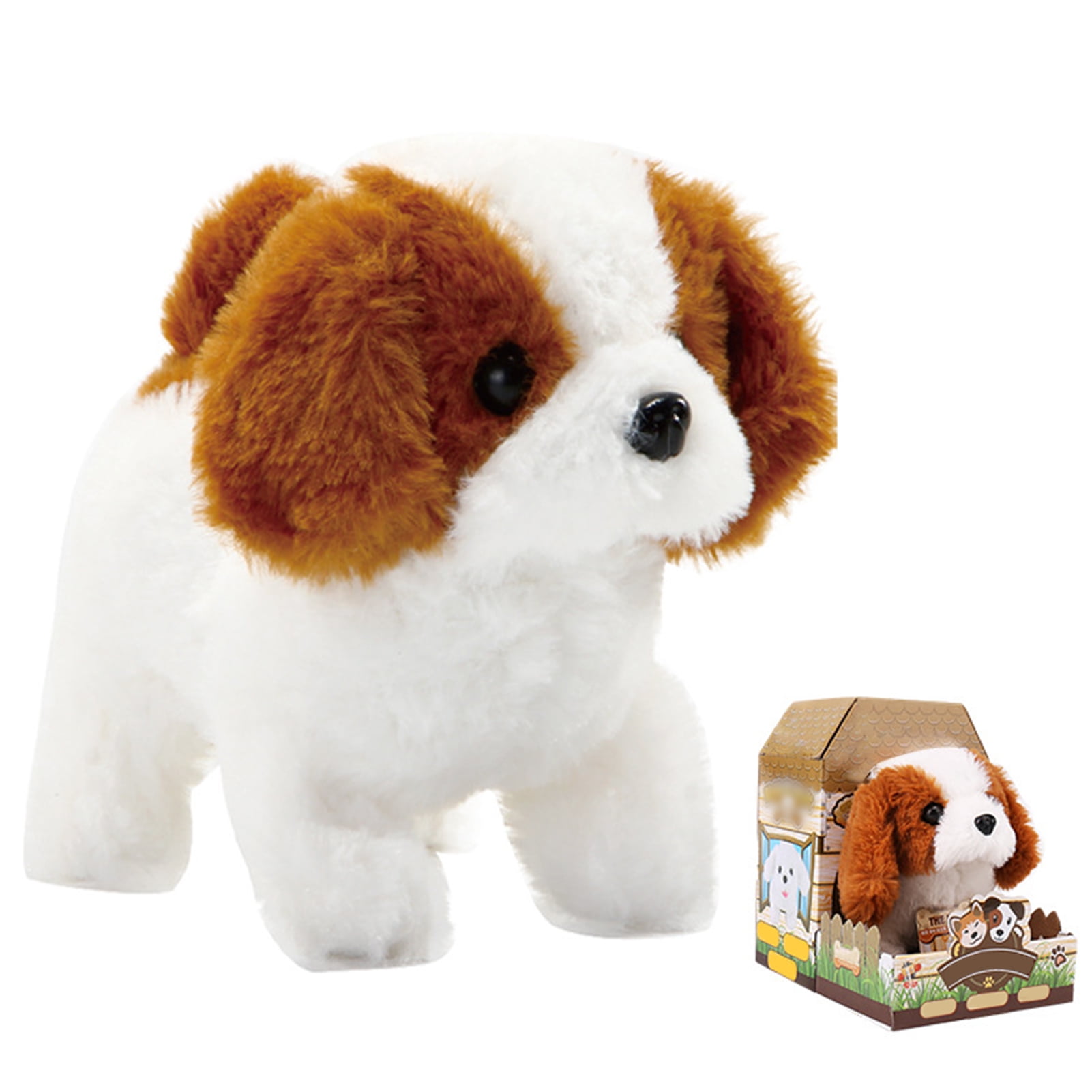 Walking Dog Toys,Barking Puppy Pet Dogs,Walking Barking,Wagging Tails,Interactive Toy Dogs For Kids,Cultivating Children To Love Animals Since Childhood,The Best Gift To Accompany Your Childs Growth 