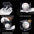 thumbnail image 4 of Paquete de 8 vitrinas para béisbol, acrílico transparente, con protección UV, 4 of 6