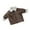 Brown, variant on Esaierr Toddler Boys Girls Winter Corduroy Jacket for Baby Newborn Winter Sherpa Lined Coats Padded Thickened Outwear Tops for 6 Months-4 Years