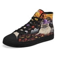 thumbnail image 7 of French Bulldog Happy Halloween High Top Canvas Shoes Sneakers Black Size 9.5, 7 of 7