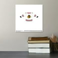 thumbnail image 2 of Gallery Pops NHL - Chicago Blackhawks - Road Uniform Front Wall Art, Unframed Version, 12" x 12", 2 of 5