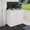 White&62gal, variant on Uforic 31 Gallon Large Outdoor Trash Bin, Waterproof Resin Garbage Can with Lid & Drip Tray, Waste Container,for Porch, Backyard, White & Black