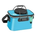 thumbnail image 3 of harayaa Foldable ing Bucket with Handles Folding Portable Protection Bucket blue, 3 of 9