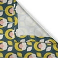 thumbnail image 3 of Abstract Kitchen Curtains, Retro Layout of Geometric Flower Silhouettes, Two Panels Drapes with Rod Pocket Room Decor, 55" X 45", Mustard Blush Dark Teal, by Ambesonne, 3 of 3