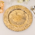thumbnail image 6 of Balsa Circle 6 Metallic Gold 13 in Rock Cut Plastic Round Charger Plates Party Events Reception Decorations Supplies, 6 of 8